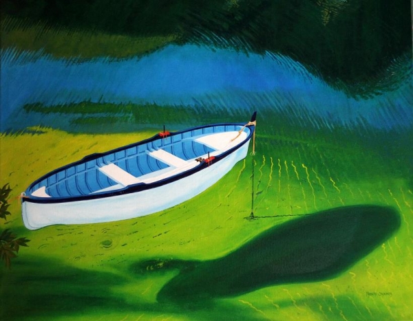 Click here to view Row Boat Afloat by ROBERT CROOKER ART 