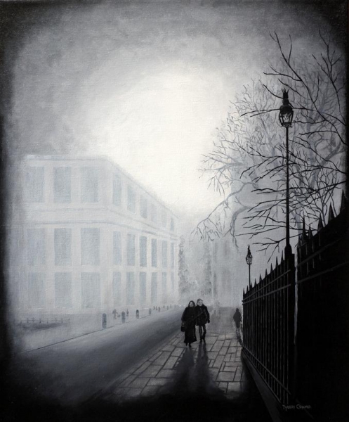 Click here to view Walking in Paris by ROBERT CROOKER ART 