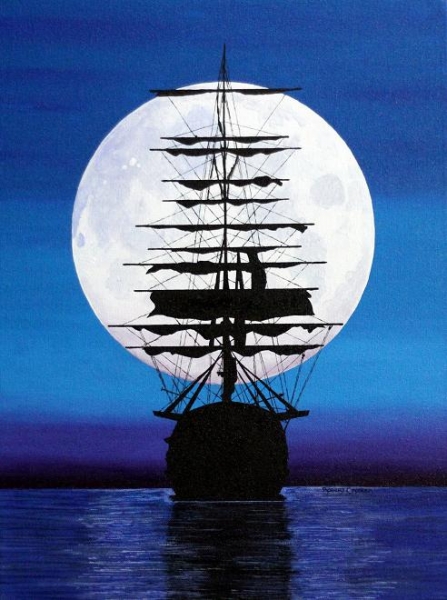 Click here to view Full Moon Bay by ROBERT CROOKER ART 