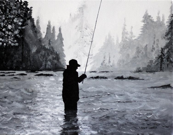 Click here to view Right in the Middle by ROBERT CROOKER ART 