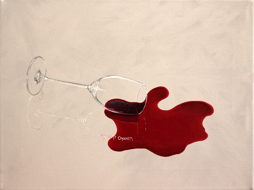 Click here to view Spill the Wine... by ROBERT CROOKER ART 