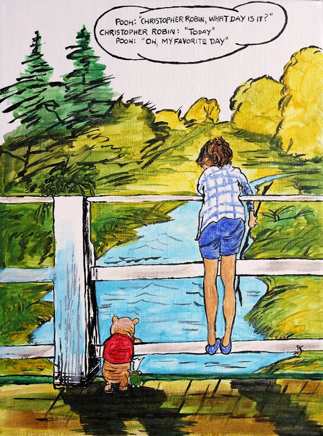 Click here to view Pooh Sticks by ROBERT CROOKER ART 
