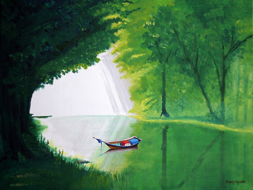 Click here to view Green and Serene by ROBERT CROOKER ART 