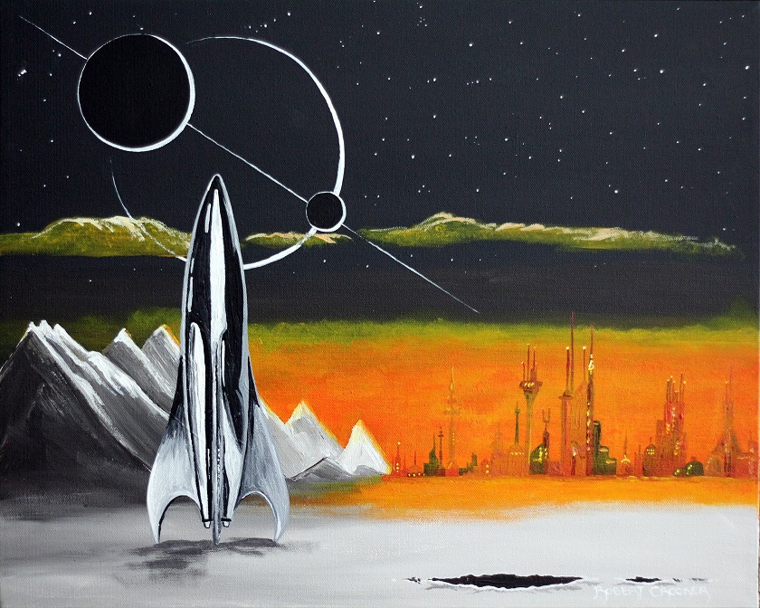 Click here to view Bonestell Moon Base by ROBERT CROOKER ART 