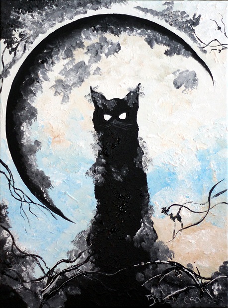 Click here to view Moon Cat by ROBERT CROOKER ART 
