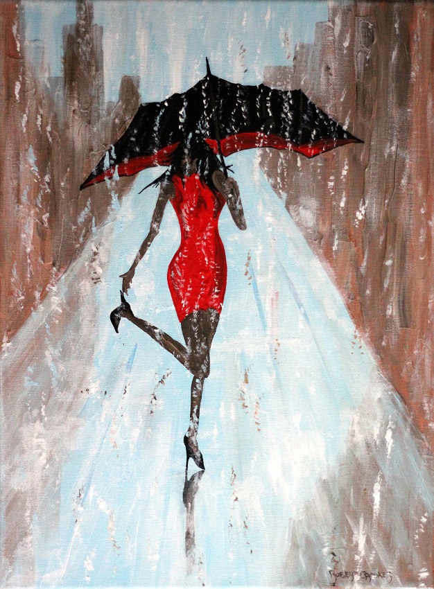 Click here to view Another Lady in the Rain by ROBERT CROOKER ART 