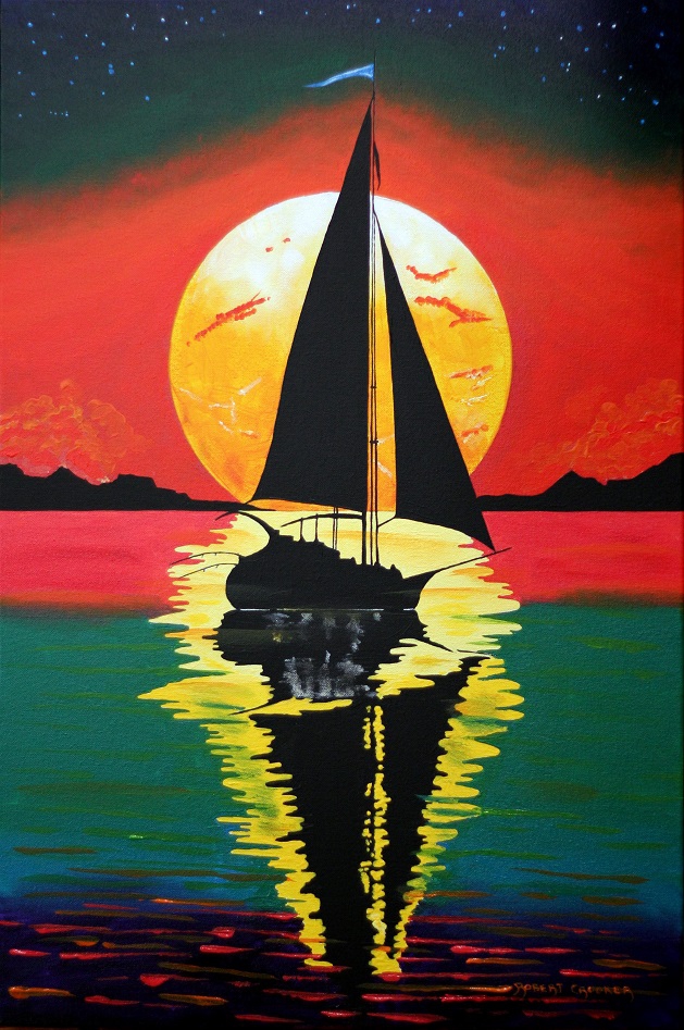 Click here to view Tequila Sunset by ROBERT CROOKER ART 