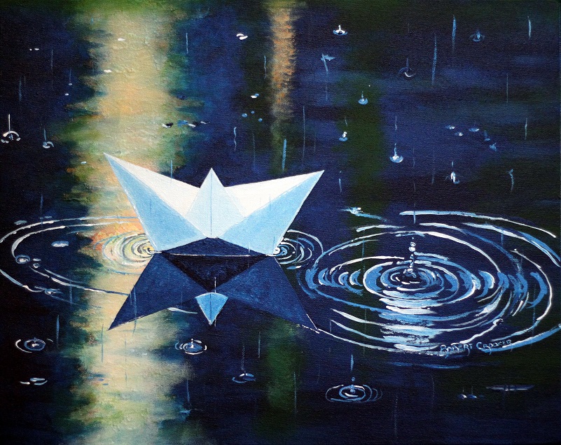 Click here to view Little Jackie Paper's Boat by ROBERT CROOKER ART 