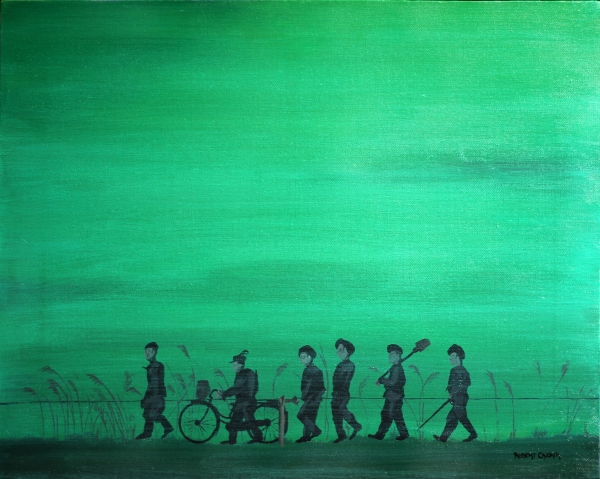 Click here to view Walking in the Mist by ROBERT CROOKER ART 