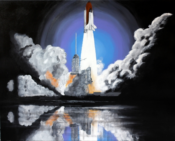 Click here to view Shuttle #2/Reflections #6 by ROBERT CROOKER ART 