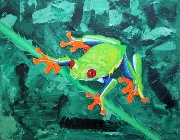 Click here to view Red Eyed Tree Frog by ROBERT CROOKER ART 