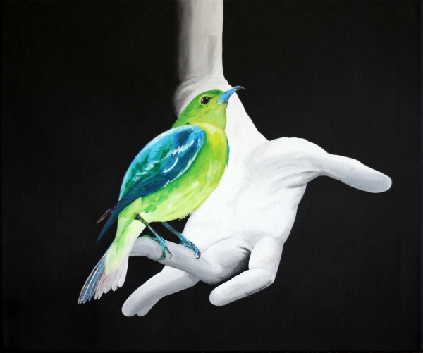 Click here to view Bird, Hand by ROBERT CROOKER ART 