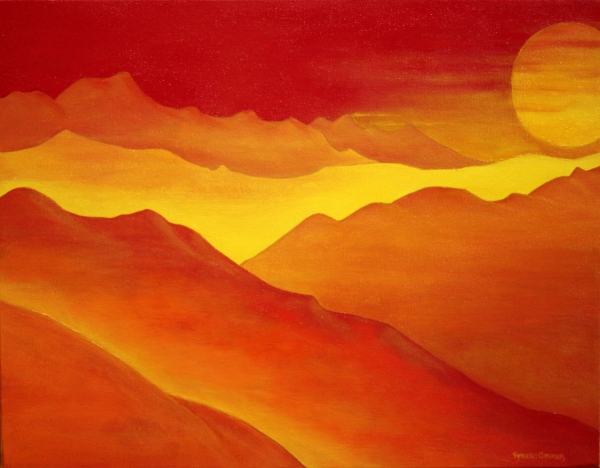 Click here to view The Orange Mountains by ROBERT CROOKER ART 