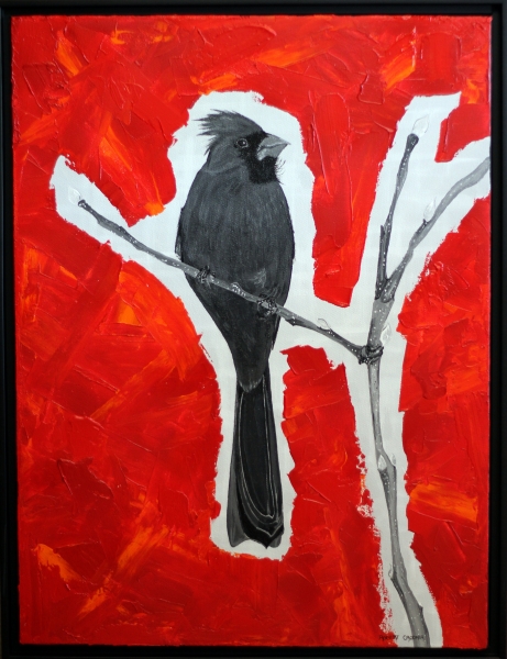 Click here to view Black Cardinal by ROBERT CROOKER ART 