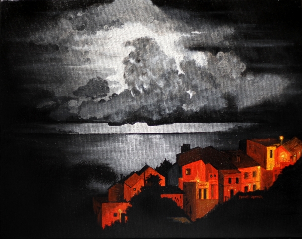 Click here to view Storm at Madeira by ROBERT CROOKER ART 
