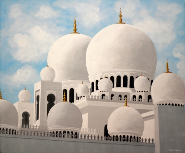 Click here to view The Grand Mosque in Abu Dhabi by ROBERT CROOKER ART 