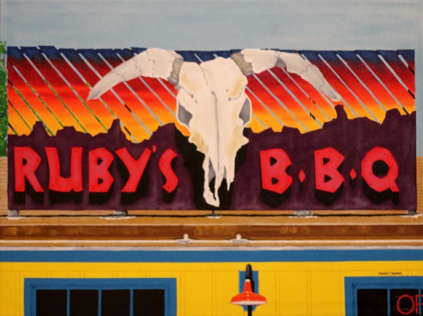 Click here to view Somewhere in Austin by ROBERT CROOKER ART 