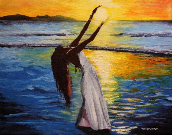 Click here to view Barefoot at Dawn by ROBERT CROOKER ART 