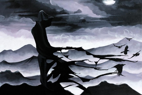 Click here to view Scared Crows by ROBERT CROOKER ART 