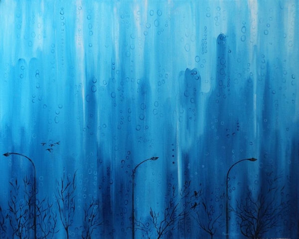 Click here to view Rain on a Pane by ROBERT CROOKER ART 